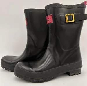 Joules Women's Black Kelly Welly Mid Height Rain Boots Size 7 thumbnail 6