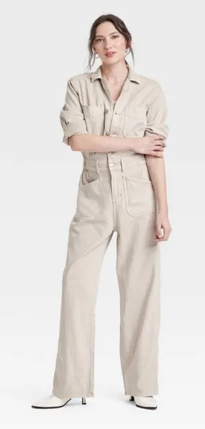 Universal Threads Tan Pantsuit thumbnail 1
