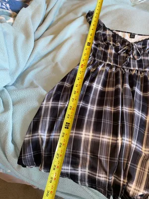 Romeo + Juliet Couture Romwe PUNK Grunge Plaid Print Knotted Front Lace Trim NWOT thumbnail 4