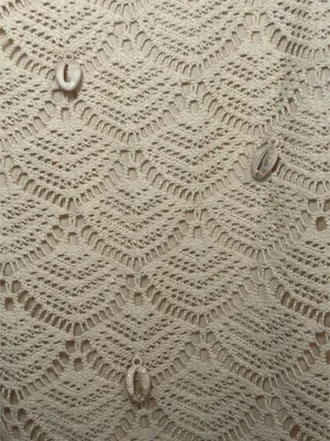Wild Fable Crochet Mini Dress Cream Shell Detail Small NWT thumbnail 9