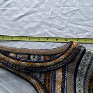 Free People Mini Sweater Dress Gray Fair Isle Nordic Tunic Wool Blend Sz Medium thumbnail 12
