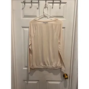 Ruff Hewn Grey Womens Cream Embroidered Raglan Long Sleeve Top‎ Large thumbnail 6