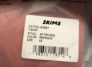Skims cotton jersey t-shirt Color redwood thumbnail 3