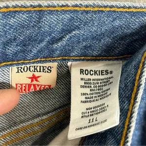 Vintage Rockies Relaxed Blue Jeans 11‎ Long thumbnail 6