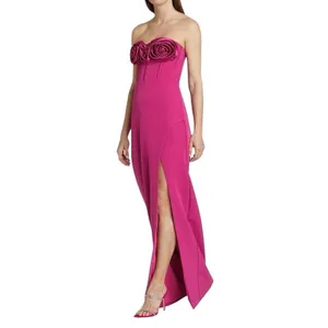 Monique Lhuillier Rosette Coreset Maxi Dress Size 6 thumbnail 10