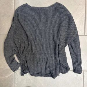 Out From Under Gray Waffle Knit Oversized Sweater Urban Outfitters M thumbnail 2