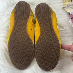 Tory Burch NEW sneaker Goldfinch Golden rod suede with white logo size 6 shoes thumbnail 7