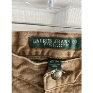 Lauren‎ Ralph Lauren Studded Straight Jeans 10P Tan Boho Western Cotton Size 10P thumbnail 3