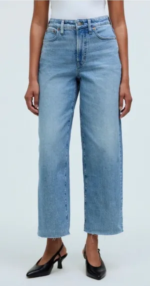 Madewell The Curvy Perfect Vintage Wide Leg Crop Jean Altoona Wash Size 28 thumbnail 1