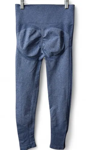 Women’s High Waisted Contour Seamless Leggings Blue Small thumbnail 4