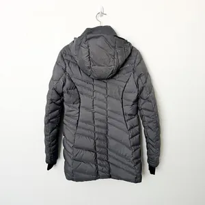 [Spyder] Gray Timeless Long Down Filled Hooded Puffer Jacket Winter Coat Small S thumbnail 2
