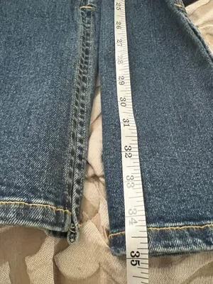 EB DEMIM Split Hem Jegging size Medium with side zipper slit hem NWT Tommy wash thumbnail 11