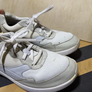 Clarks WaveWalk Womens Size 9 M White Leather Mesh Walking Sneakers Comfort thumbnail 6