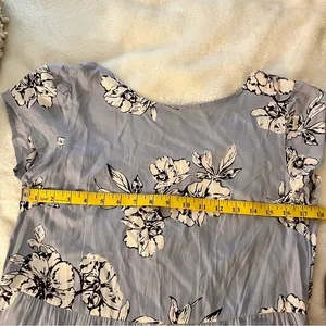 Free People Purple Rita Floral Tiered‎ Midi Dress Size Small thumbnail 10