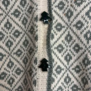Woolrich Tree Heart Print Sweater S‎ Ramie Cotton Button Cardigan Outdoorsy thumbnail 3