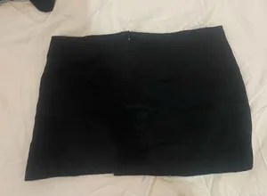 Edikted black satin micro skirt thumbnail 4