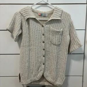 Free People Beach Rita Sweater Cream thumbnail 2