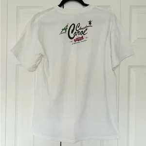 Gildan Bah Humbug A Christmas Carol Milwaukee Pabst White Short Sleeve Tee Shirt thumbnail 4