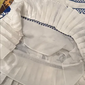 ALEXIS “ASTERIA” WHITE LINEN EMBROIDERED DRESS. Sz: S thumbnail 9