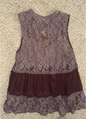 Free People Lace High Neck Top thumbnail 2