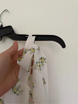 For Love & Lemons White Floral Tie-Shoulder Dress thumbnail 4