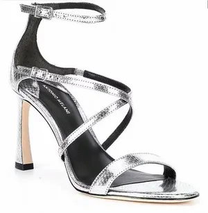 ANTONIO MELANI Leather Strappy Heel Sandals thumbnail 1