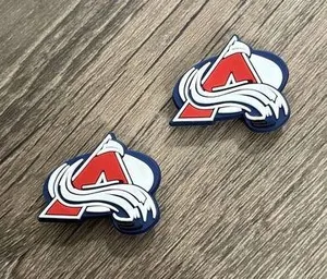Colorado Avalanche Hockey Team Charm For Crocs Shoe Charms - 2 Pieces thumbnail 2