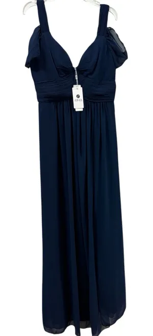 Chic Navy Blue Maxi Dress IEFIEL Size 4 thumbnail 1