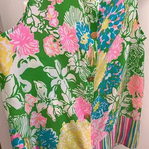 Lilly Pulitzer size medium silk top thumbnail 11