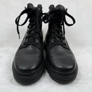 Timberland Ray City 6 Inch Black Leather Combat Boots‎ Womens 8.5 A2JNY ReBOTL thumbnail 2