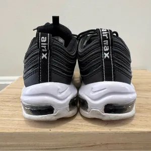 Nike Black & White 97 Air Max Athletic Sneakers‎ 6/7.5 thumbnail 6