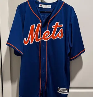 Majestic Cespedes Mets jersey size Large post season thumbnail 1