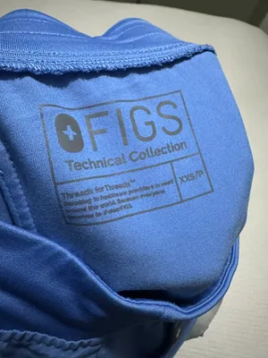 FIGS XXS petite blue joggers scrub pants thumbnail 3