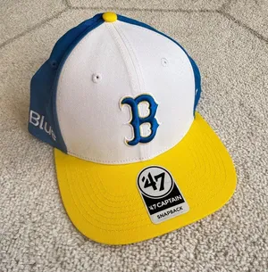 47 Brand Boston Red Sox JetBlue Inspired Snapback Hat Boston Marathon Colors NWT thumbnail 1