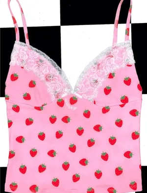 O Mighty strawberry lace cami thumbnail 1