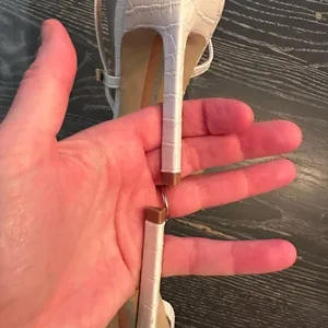Sam Edelman white strappy sandals 4” heels size 10 NWT thumbnail 5