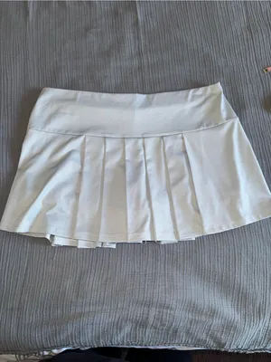 K-Swiss White Pleated Skater Tennis Skirt thumbnail 4