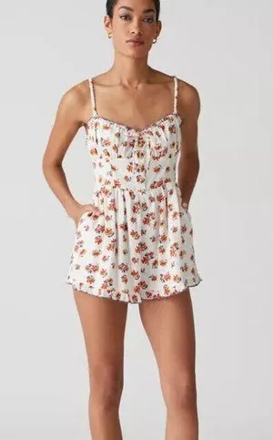 Urban Outfitters Floral Romper thumbnail 4