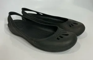 Black Crocs sling back shoes‎ size 7 thumbnail 1