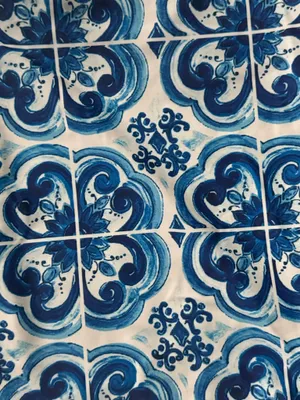 Men’s Blue & White Swim trunks thumbnail 3