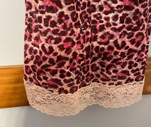 Victoria’s Secret Y2K Pink Cheetah Lace Sheer Slip Lingerie thumbnail 6