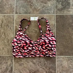 Offline By Aerie Goals Plunge Sports Bra Maplewood Size Large thumbnail 2