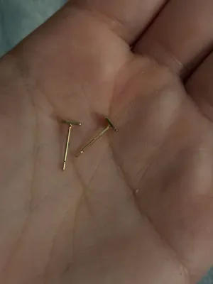 Gold Square Earring thumbnail 3