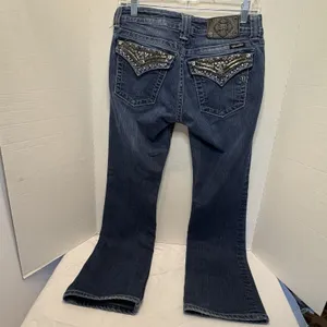 Miss Me Jeans JP5489B2 Boot Cut Distressed Size 29 Color DK131 Y2K Embroidered thumbnail 4