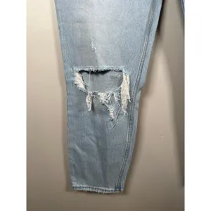 Abercrombie & Fitch The Mom High Rise‎ Curve Love Sz 30/10 Distressed Light Wash thumbnail 4