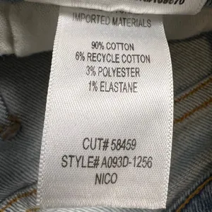 Agolde Nico High Rise Slim Jeans Button Fly Light Distressing Med Wash Size 25 thumbnail 11