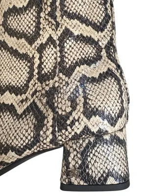 Like New Sam Edelman Leather Paige 2 Boots Snakeskin Size 6 thumbnail 2