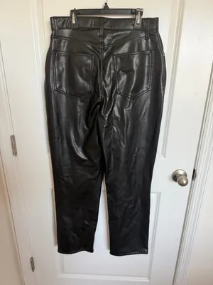 Abercrombie & Fitch The 90’s Straight Ultra High Rise Mixed Fabric Jeans 10 thumbnail 5