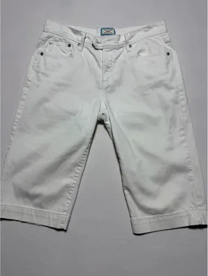 Levi’s 515 Capri Women’s Size 6 White Stretch Denim Cropped Jeans thumbnail 7