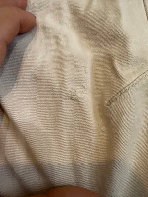Zara Cream Elastic Waistband Casual Pants thumbnail 2